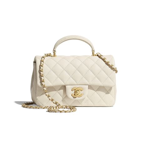 chanel mini bag top handle|chanel mini flap bag beige.